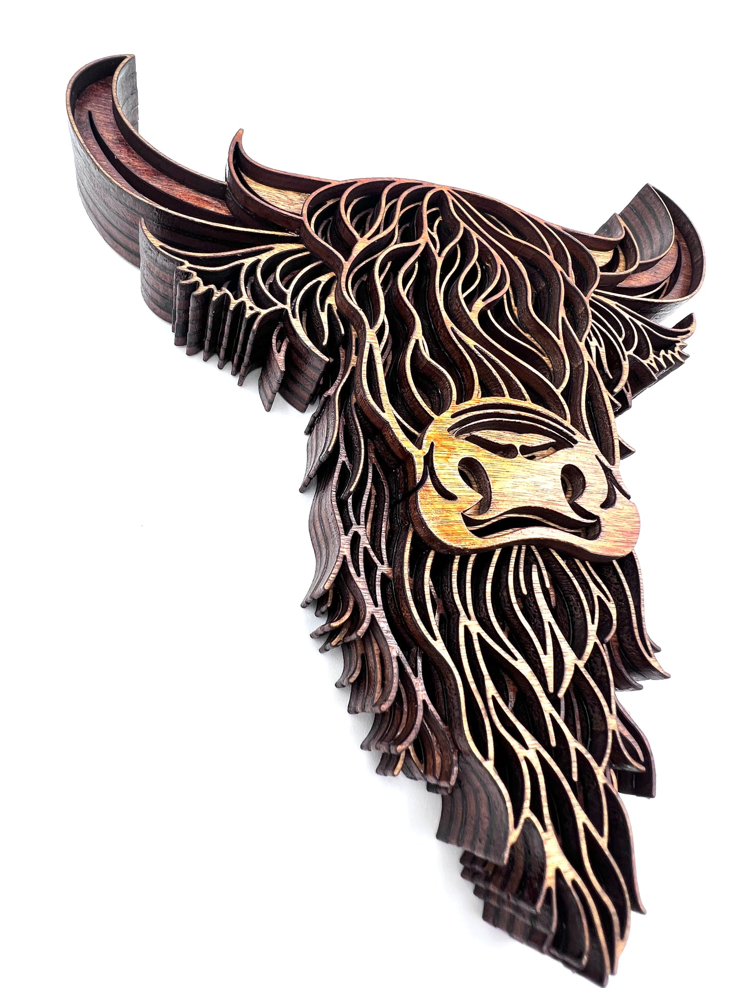 Highland Cow, Multi-Layer Wood