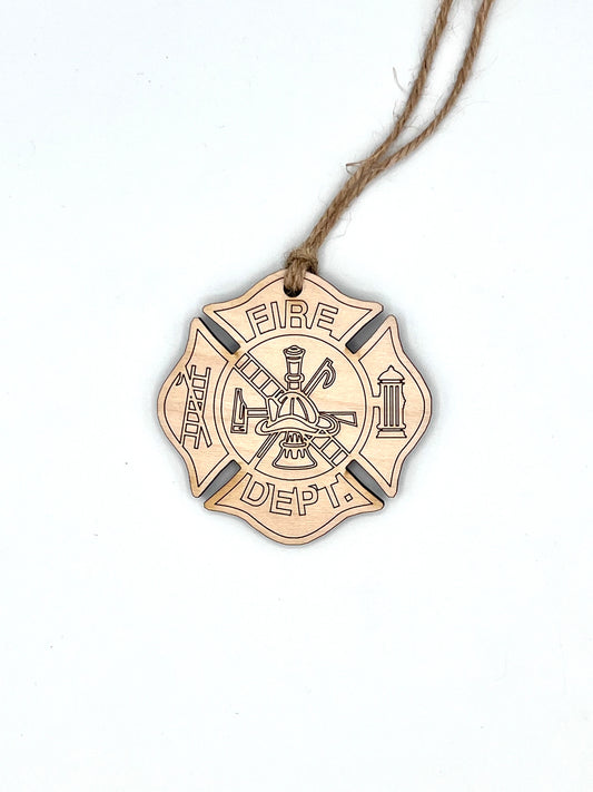 Fire Department Emblem Ornament