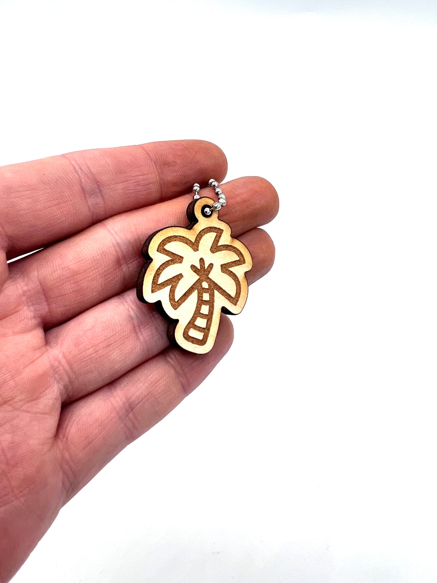 Palm Tree Emoji Keychain