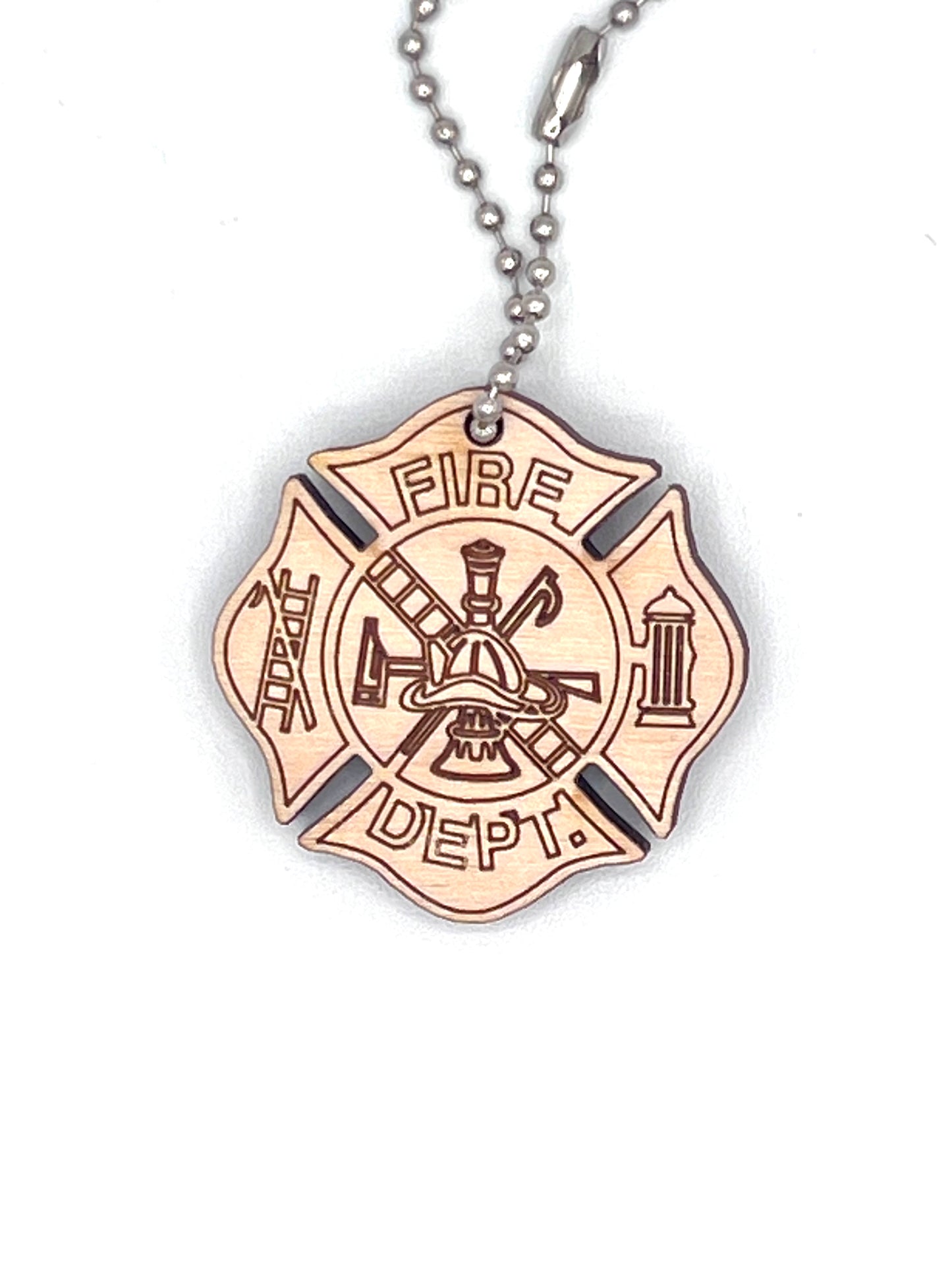 Fire Department Emblem Keychain