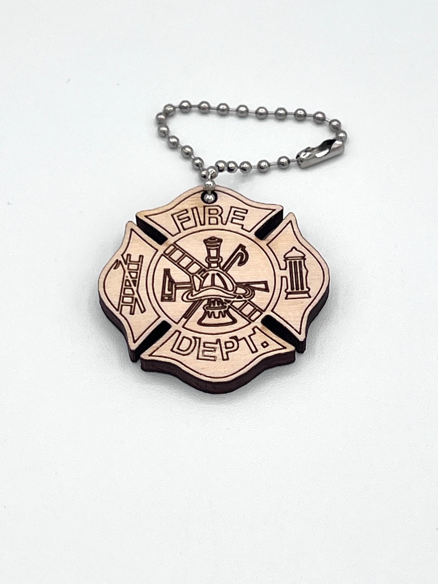 Fire Department Emblem Keychain