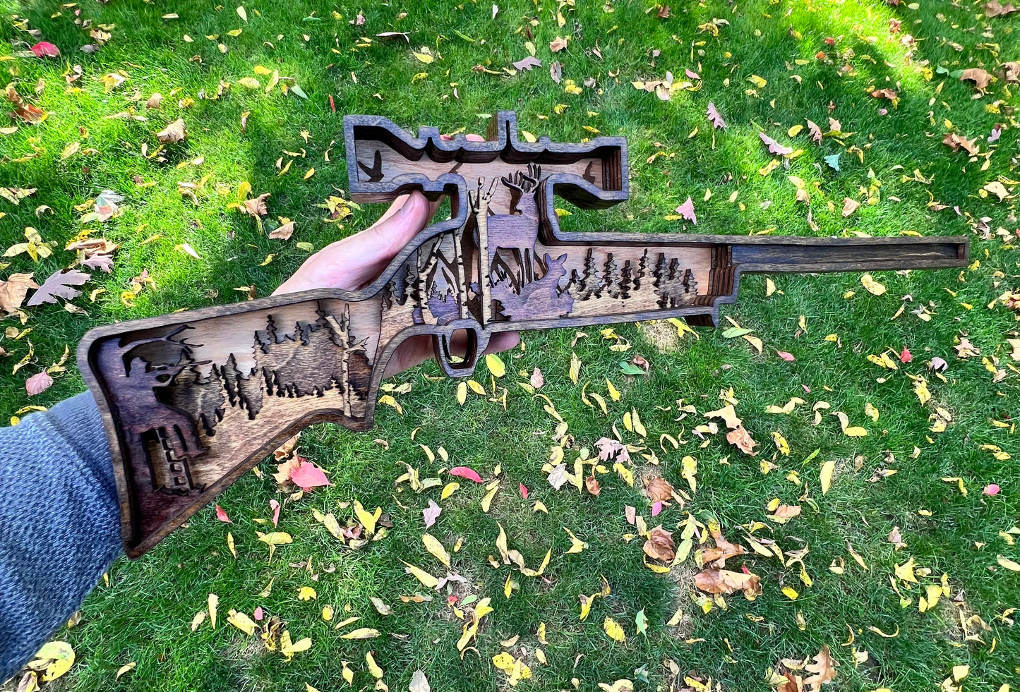 Deer Hunting Rifle Multi-Layer Wood