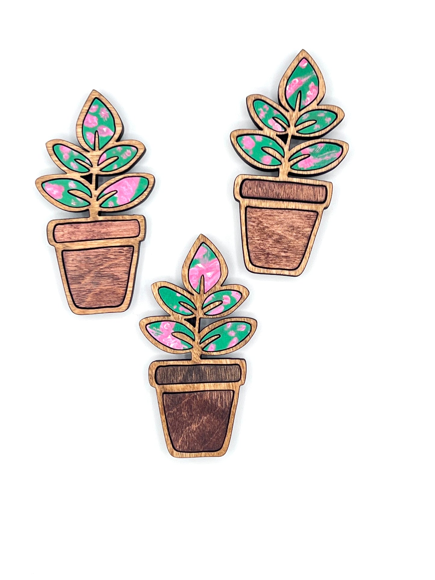 Pink Princess Philodendron Plant Magnet