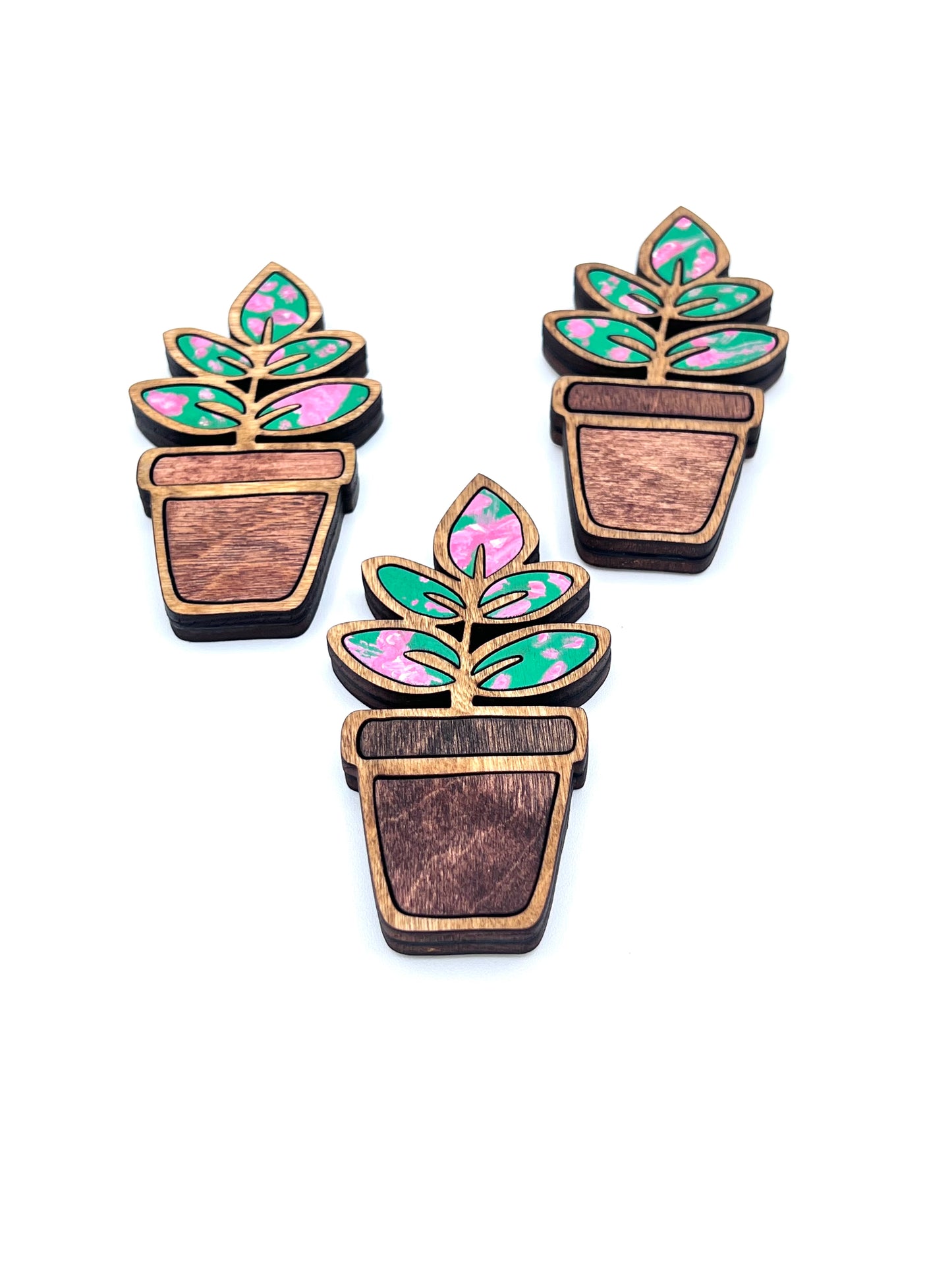 Pink Princess Philodendron Plant Magnet