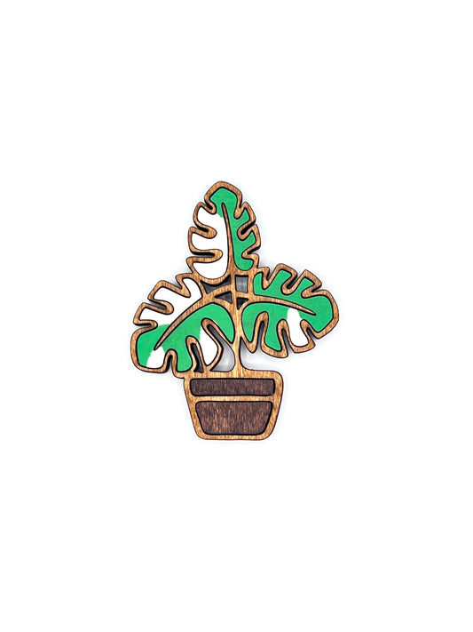 Monstera Albo Plant Magnet