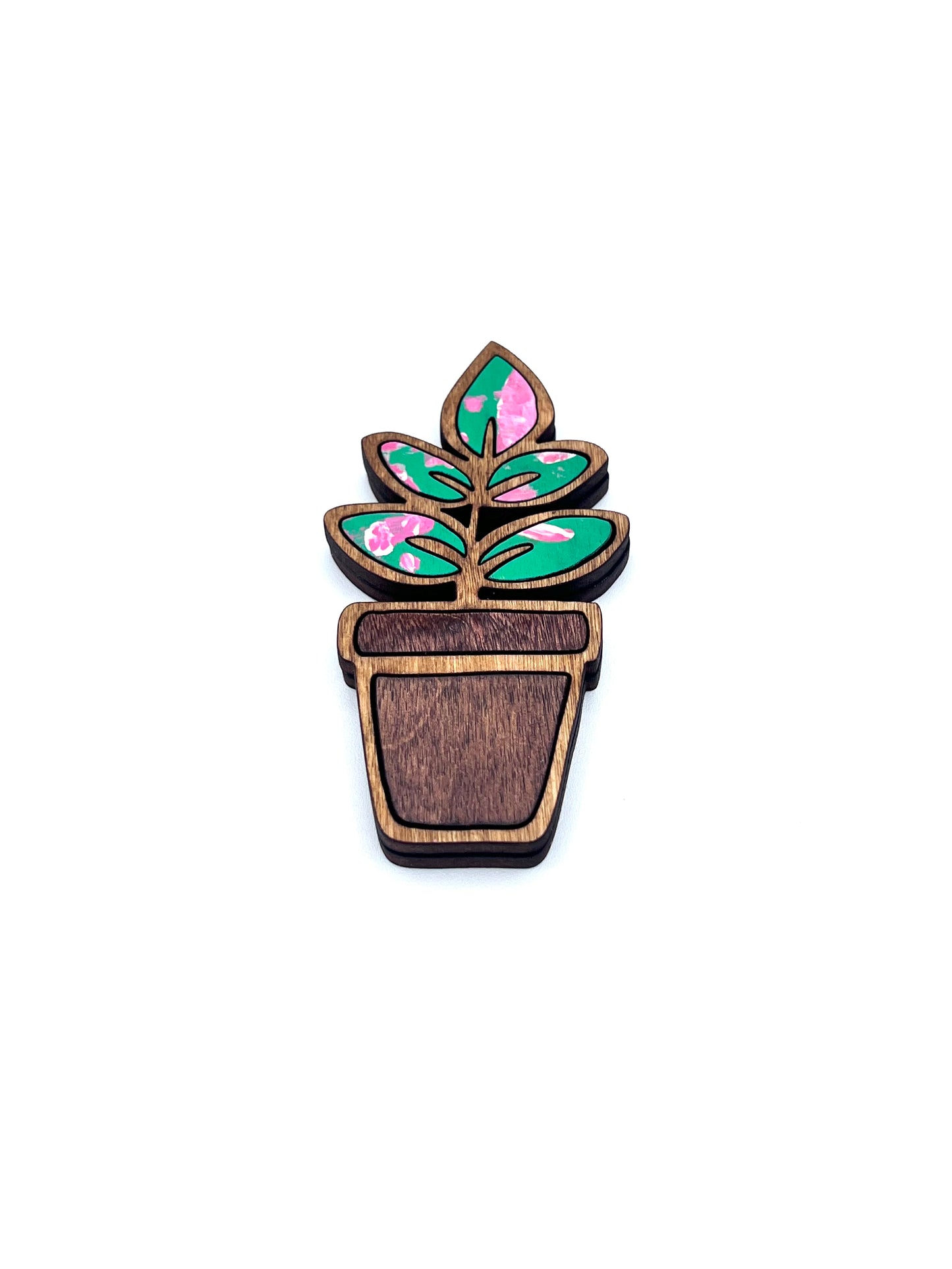 Pink Princess Philodendron Plant Magnet