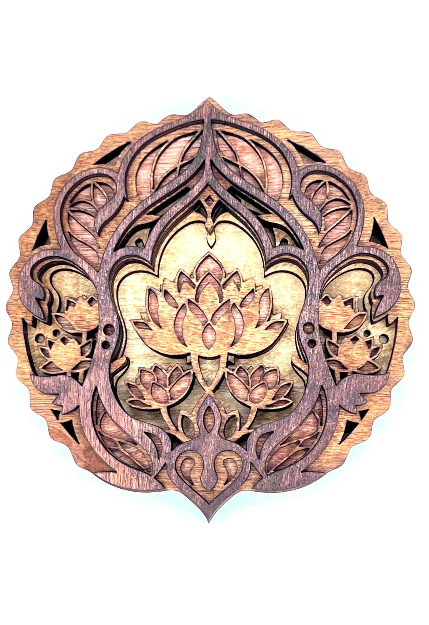 Lotus Flower 5 Layer Wood