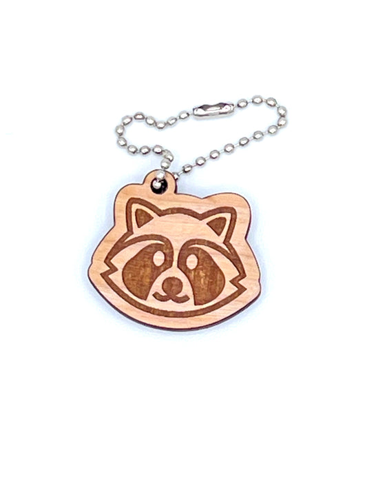 Raccoon Emoji Keychain
