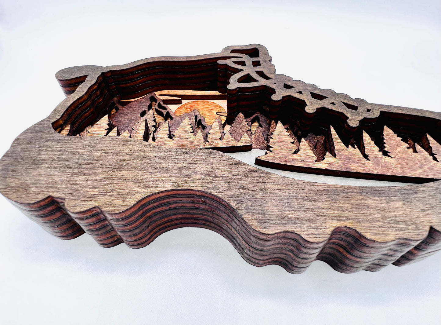 Hiking Boot Multi-layered Wood