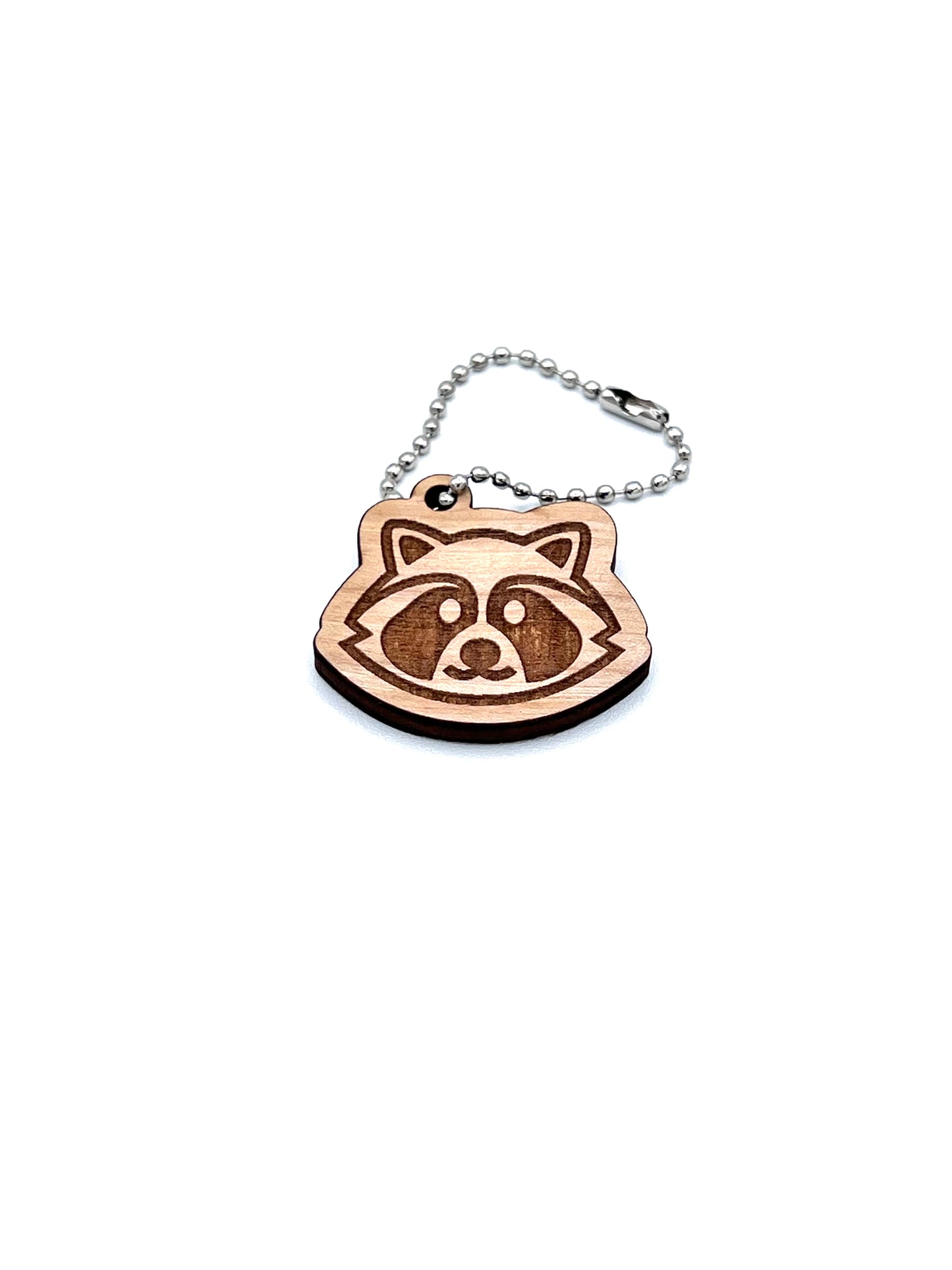 Raccoon Emoji Keychain