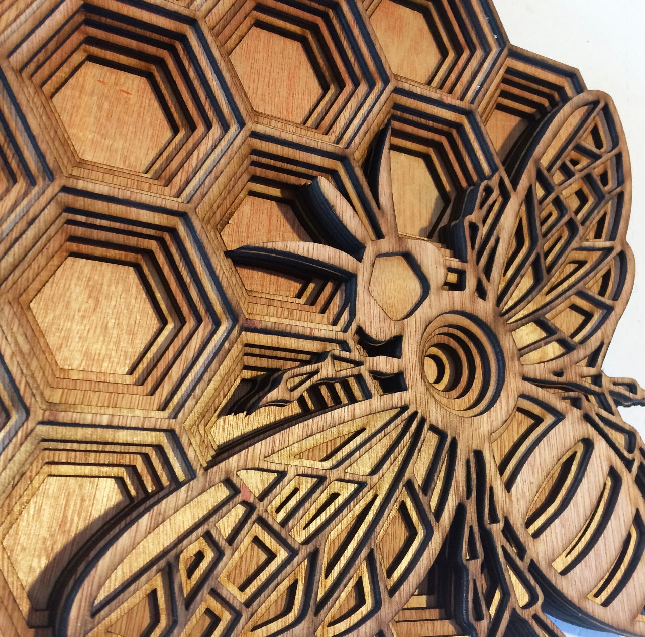 Bee Honeycomb, Multi-Layer Wood