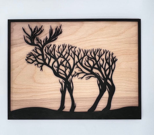 Moose Black, Multi-Layer Wood