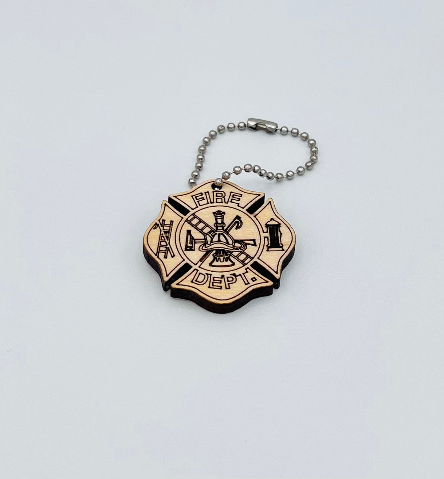 Fire Department Emblem Keychain