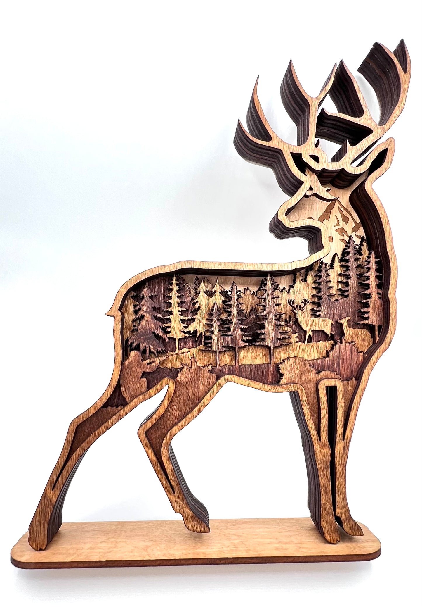 Deer Hunter, Tabletop Multi-Layer Wood