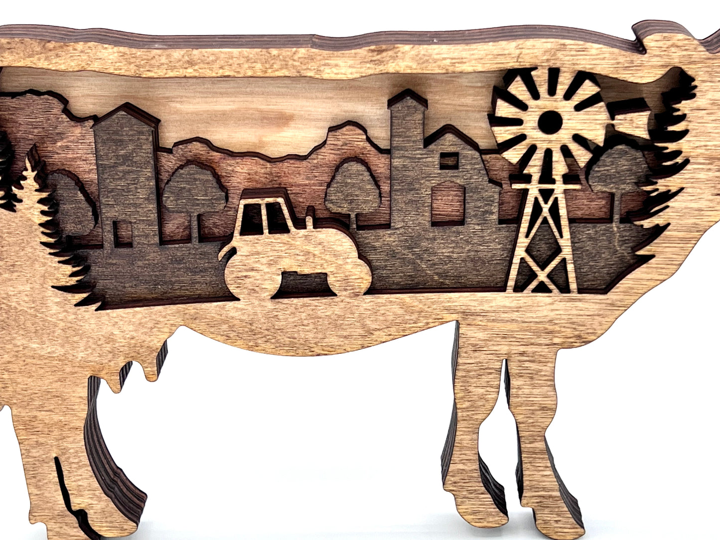 Farm Cow, Multi-Layer Wood