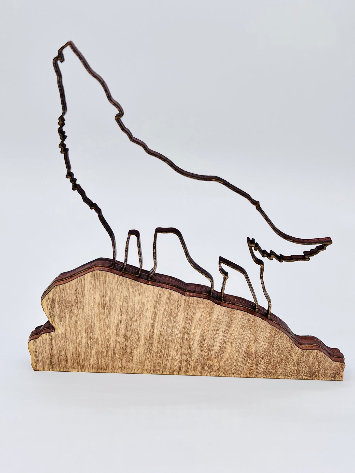Howling Wolf Tabletop, 3 Layer Wood