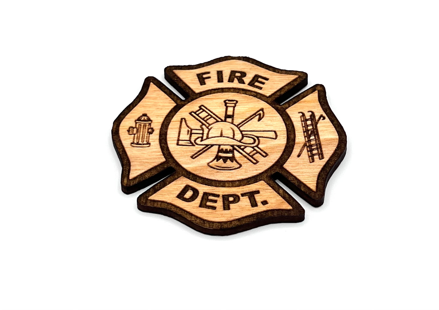 Fire Department Emblem Coaster Set