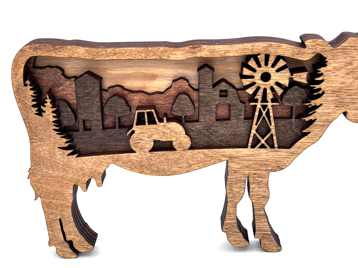 Farm Cow, Multi-Layer Wood