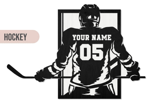 Personalized Hockey Player Sign