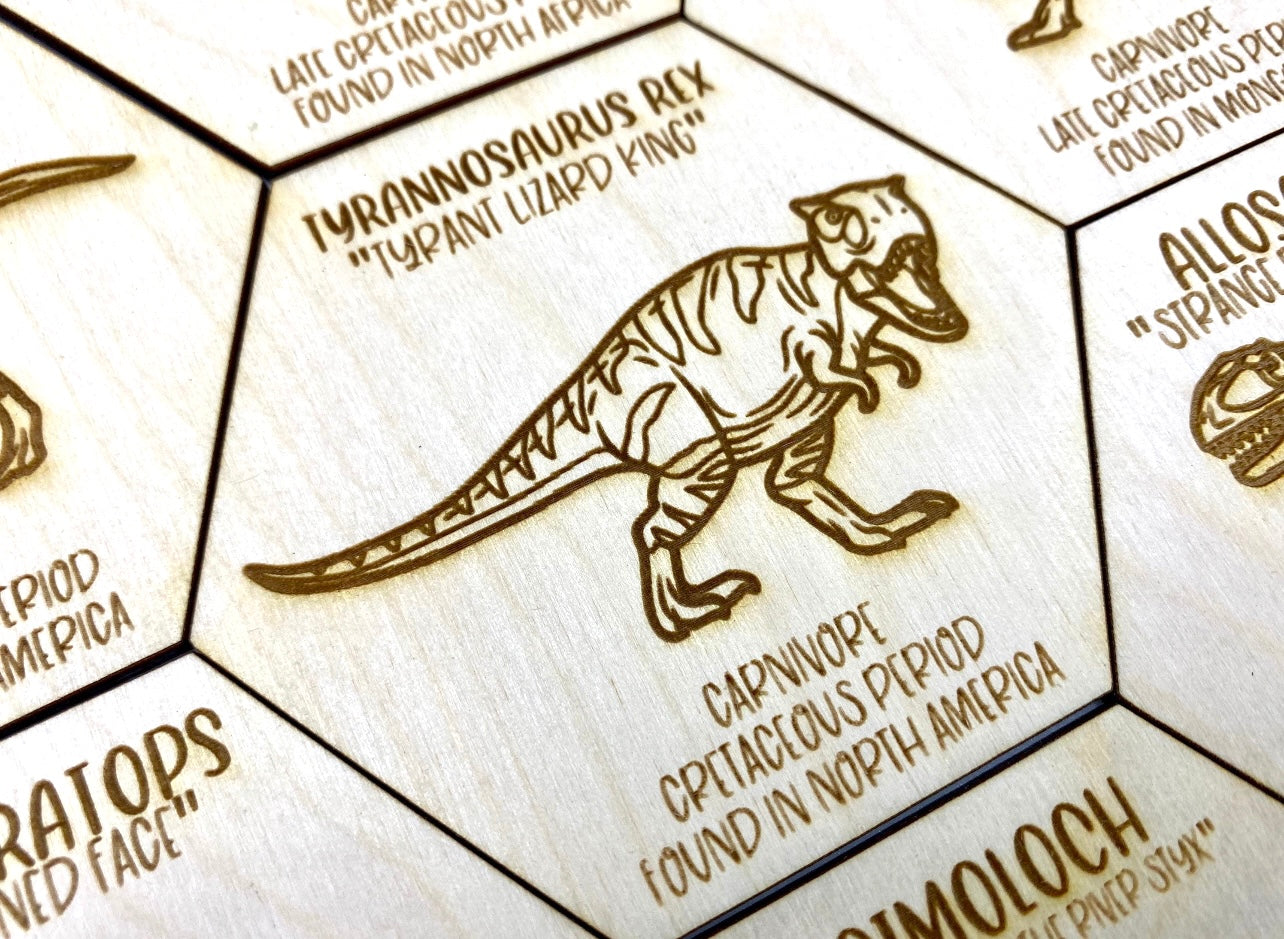 Dinosaur Fact Tokens Set of 18