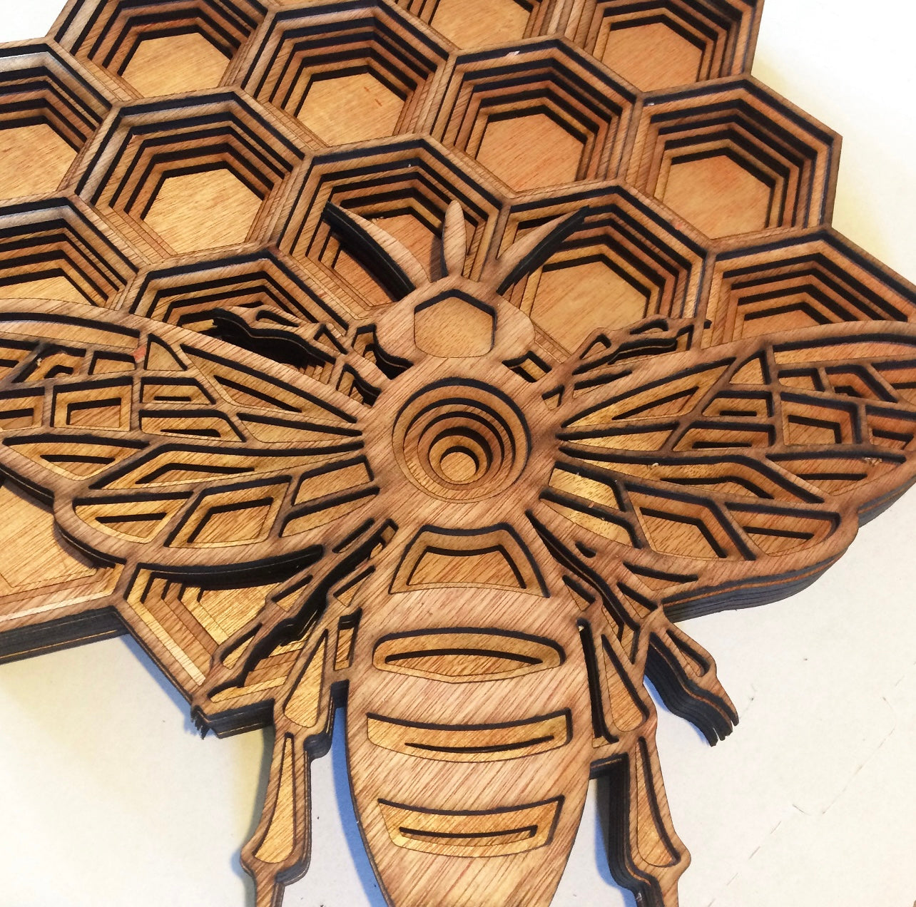 Bee Honeycomb, Multi-Layer Wood