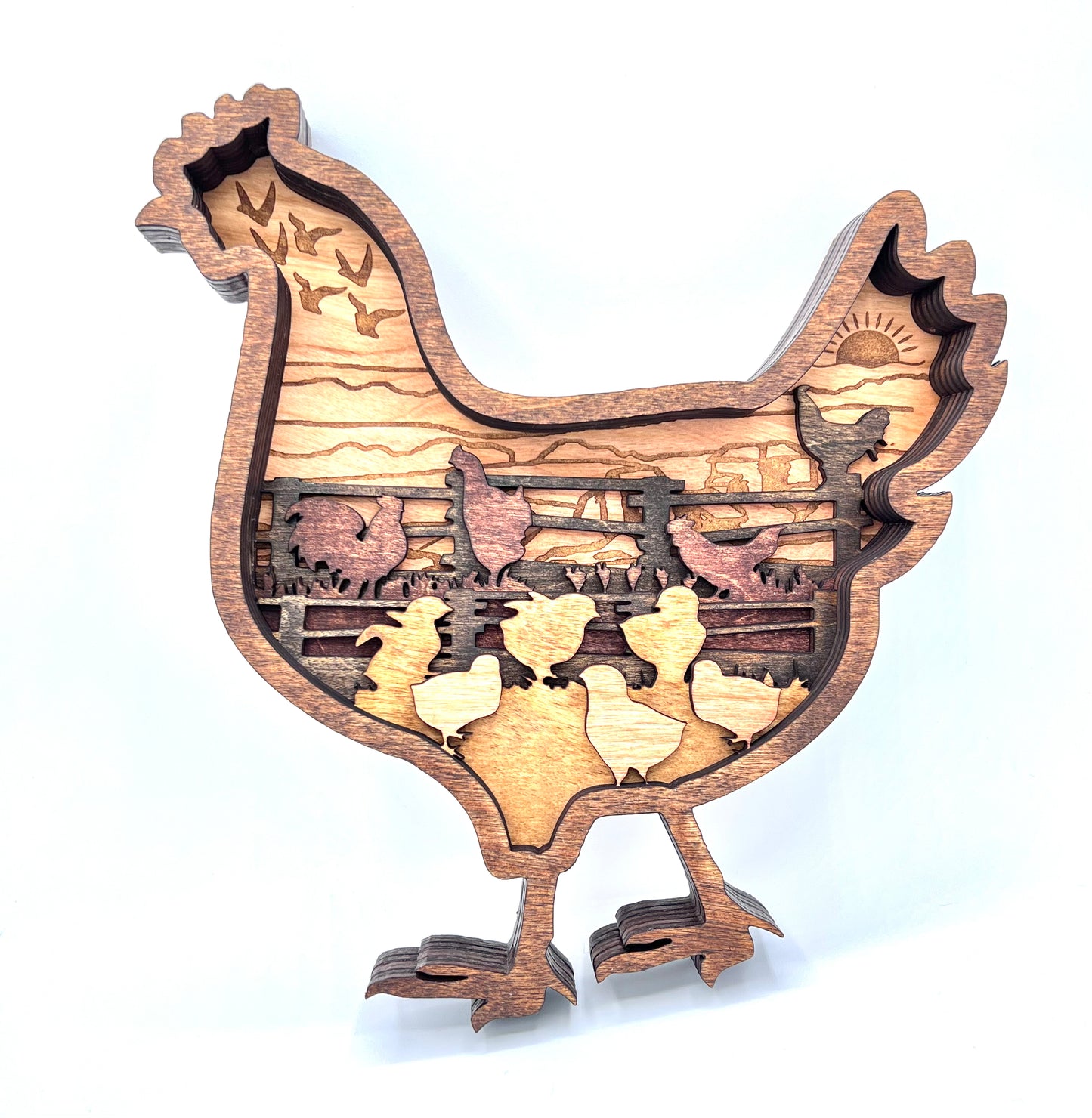 Chicken, Multi-Layer Wood