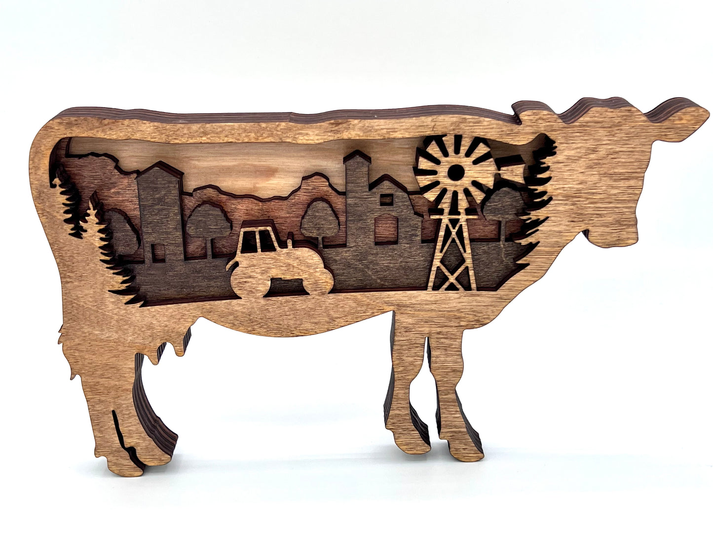 Farm Cow, Multi-Layer Wood