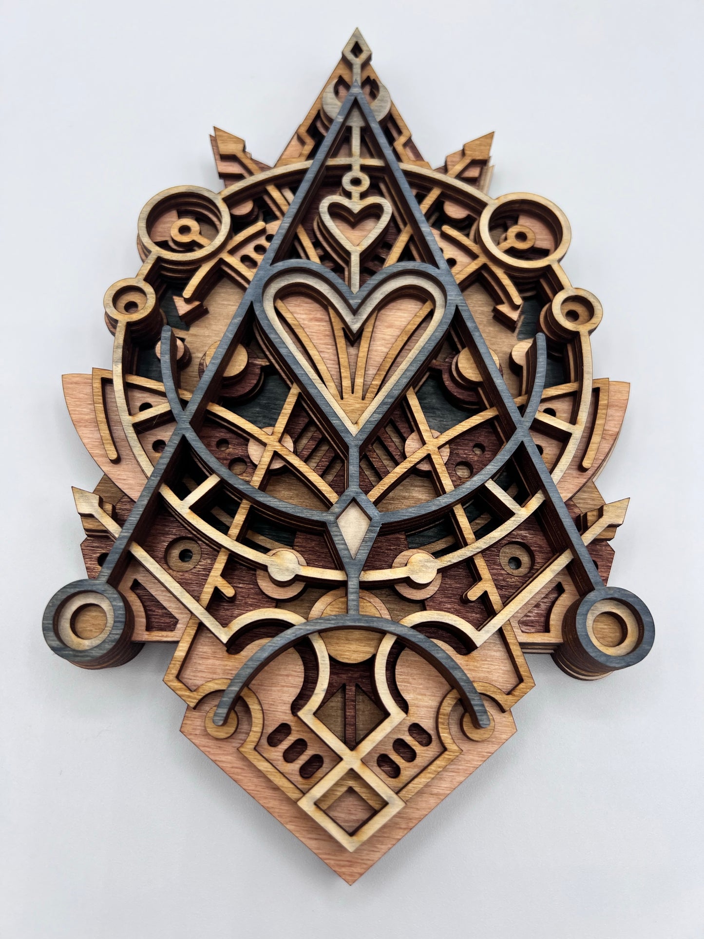 Sacred Heart,  Multi-Layer Wood