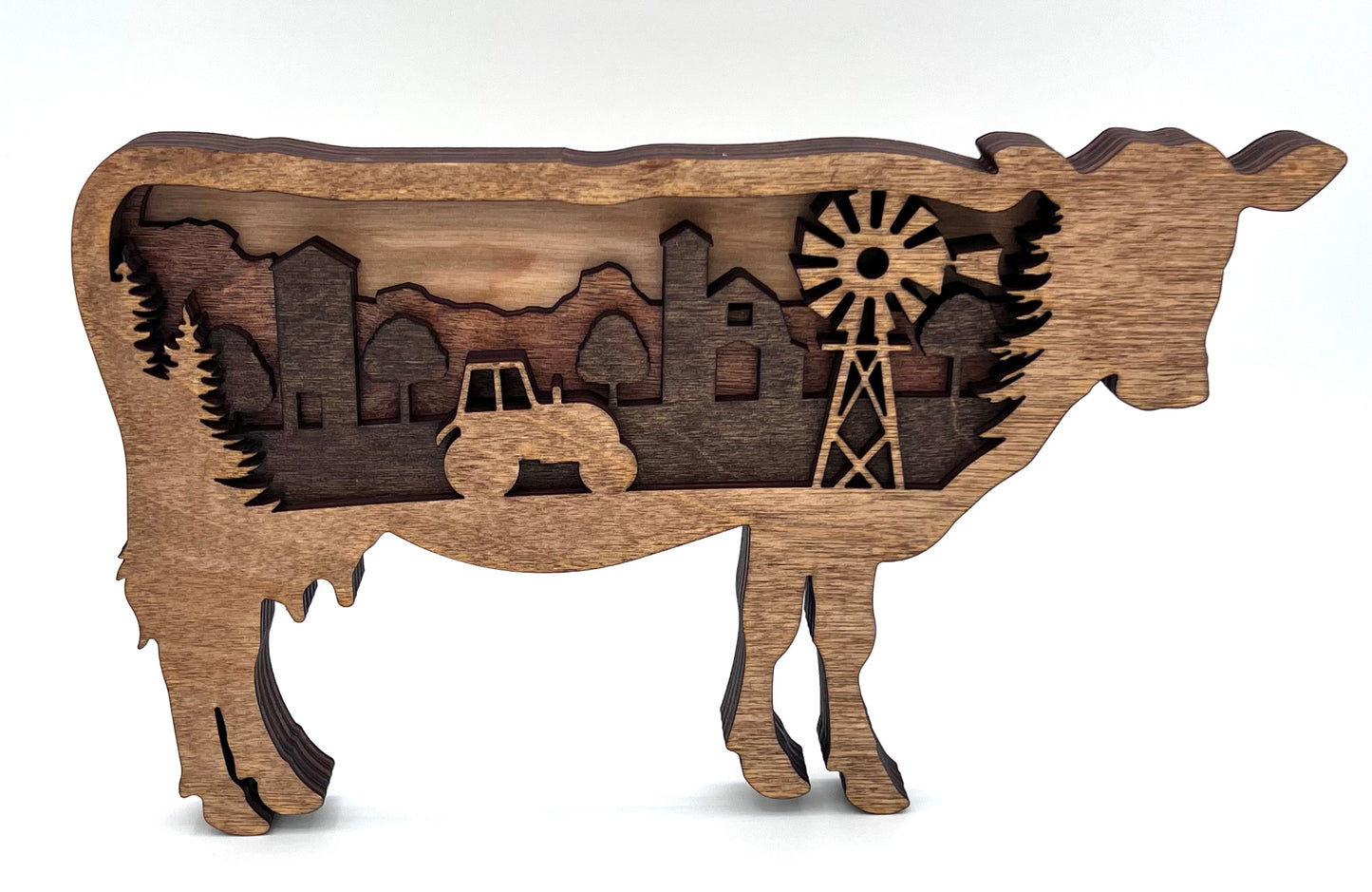 Farm Cow, Multi-Layer Wood