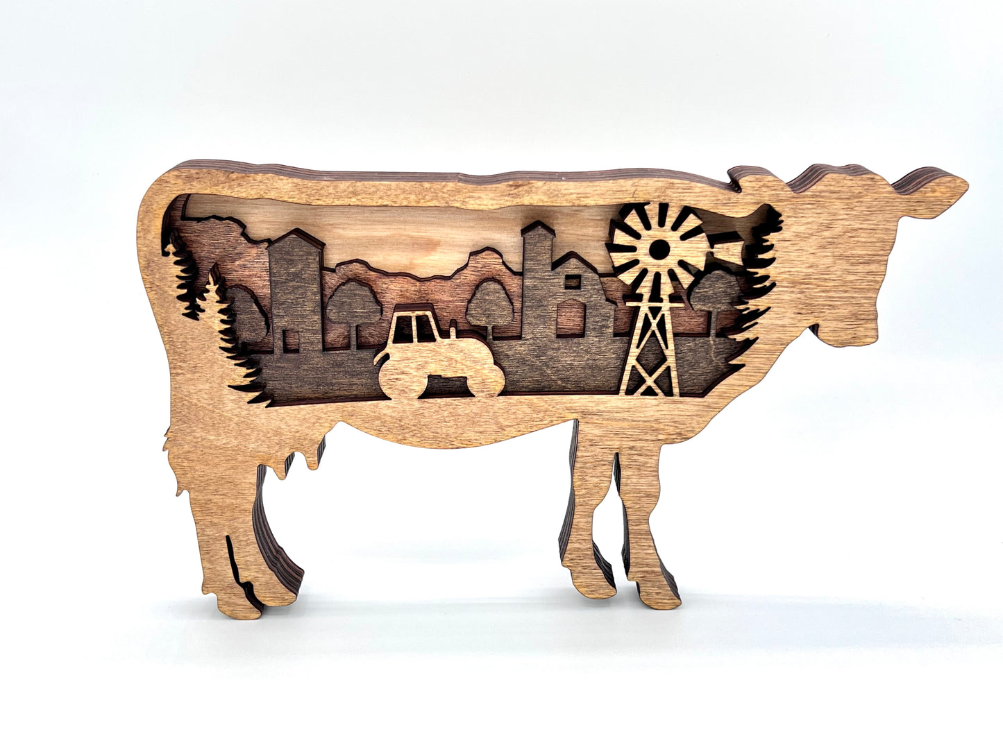 Farm Cow, Multi-Layer Wood