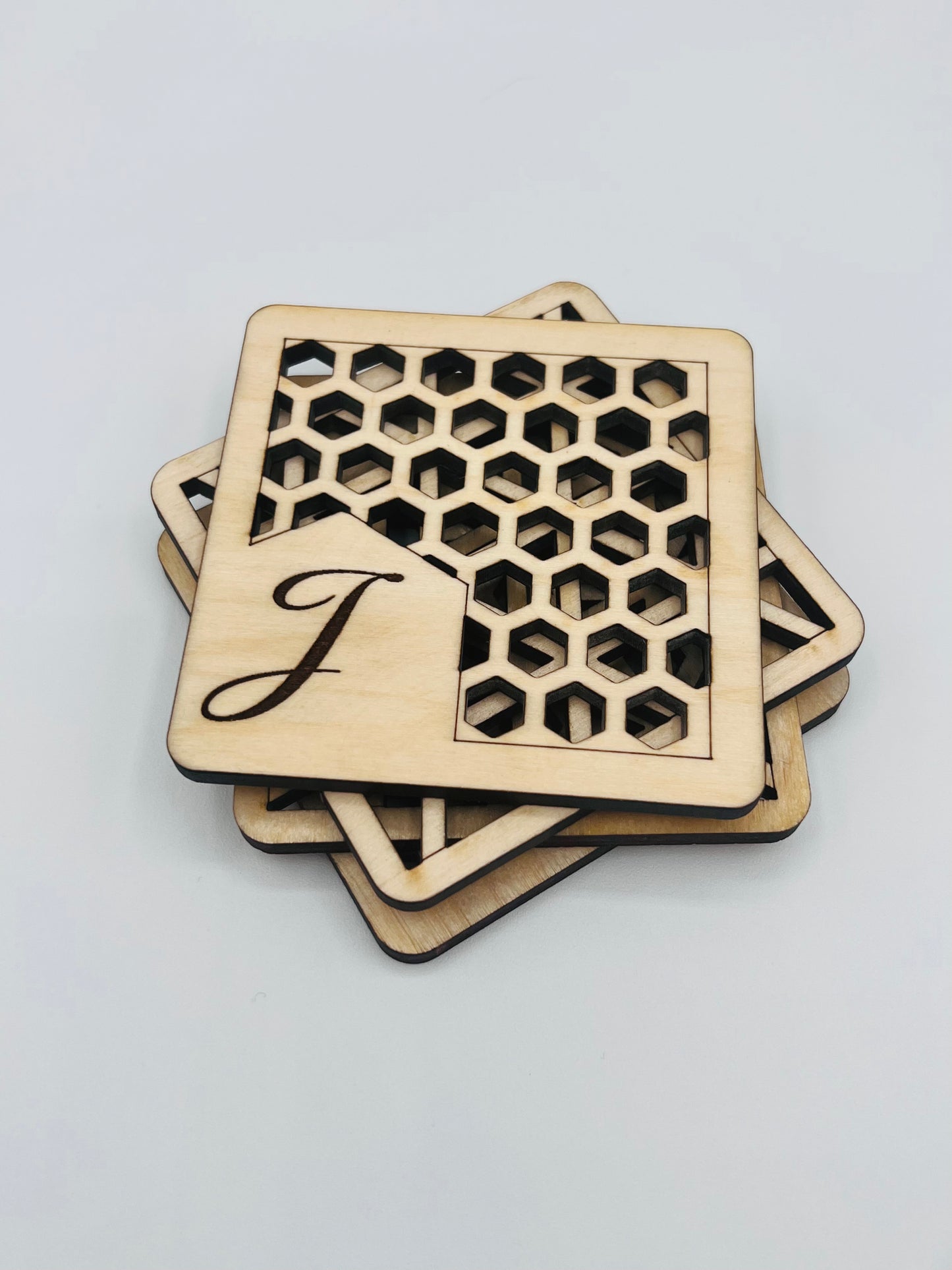 Personalized Letter Coaster Set