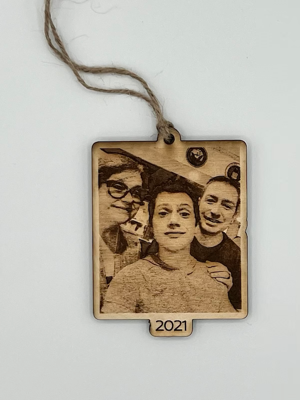Custom Photo Engraved Ornament