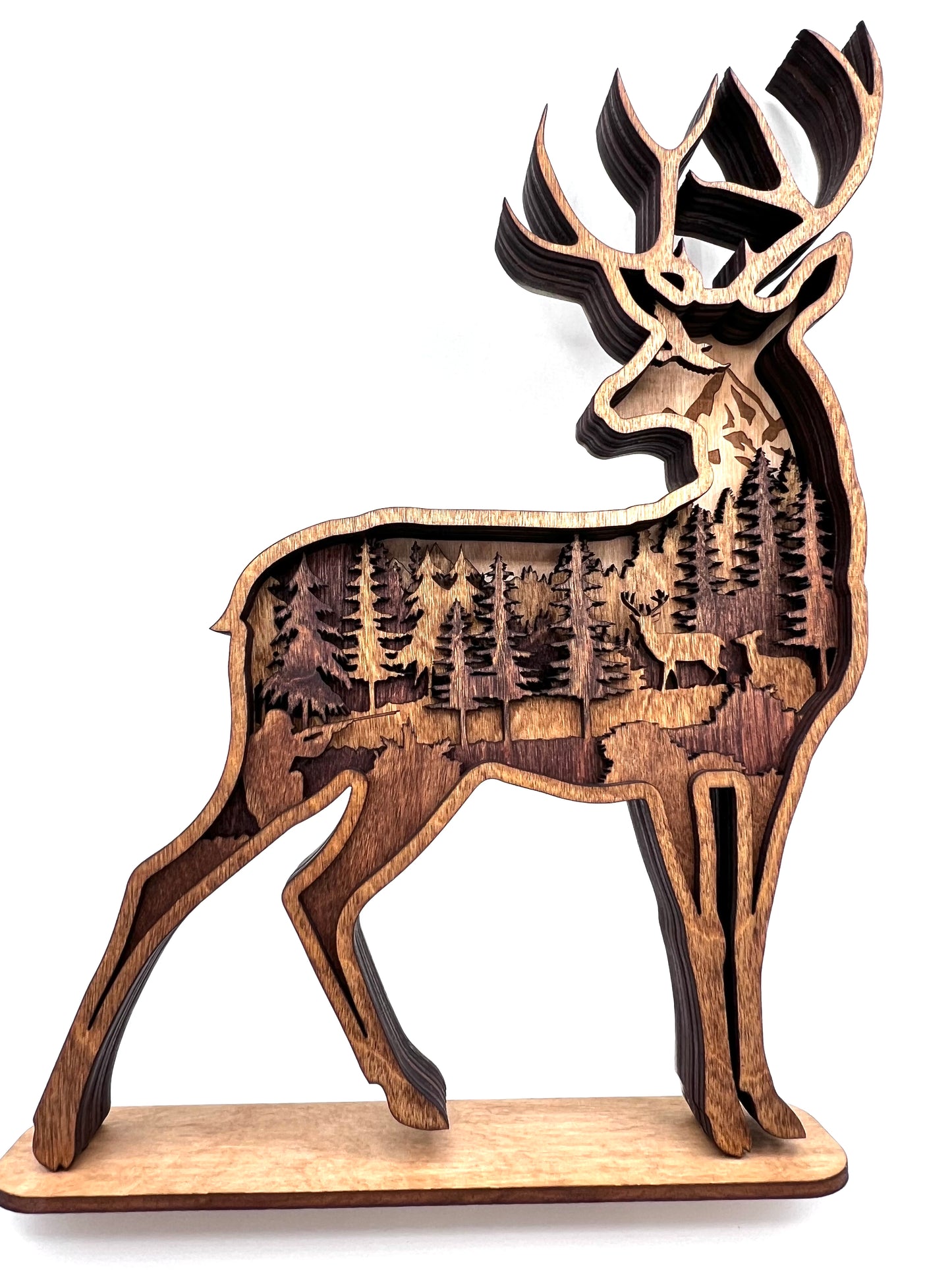 Deer Hunter, Tabletop Multi-Layer Wood