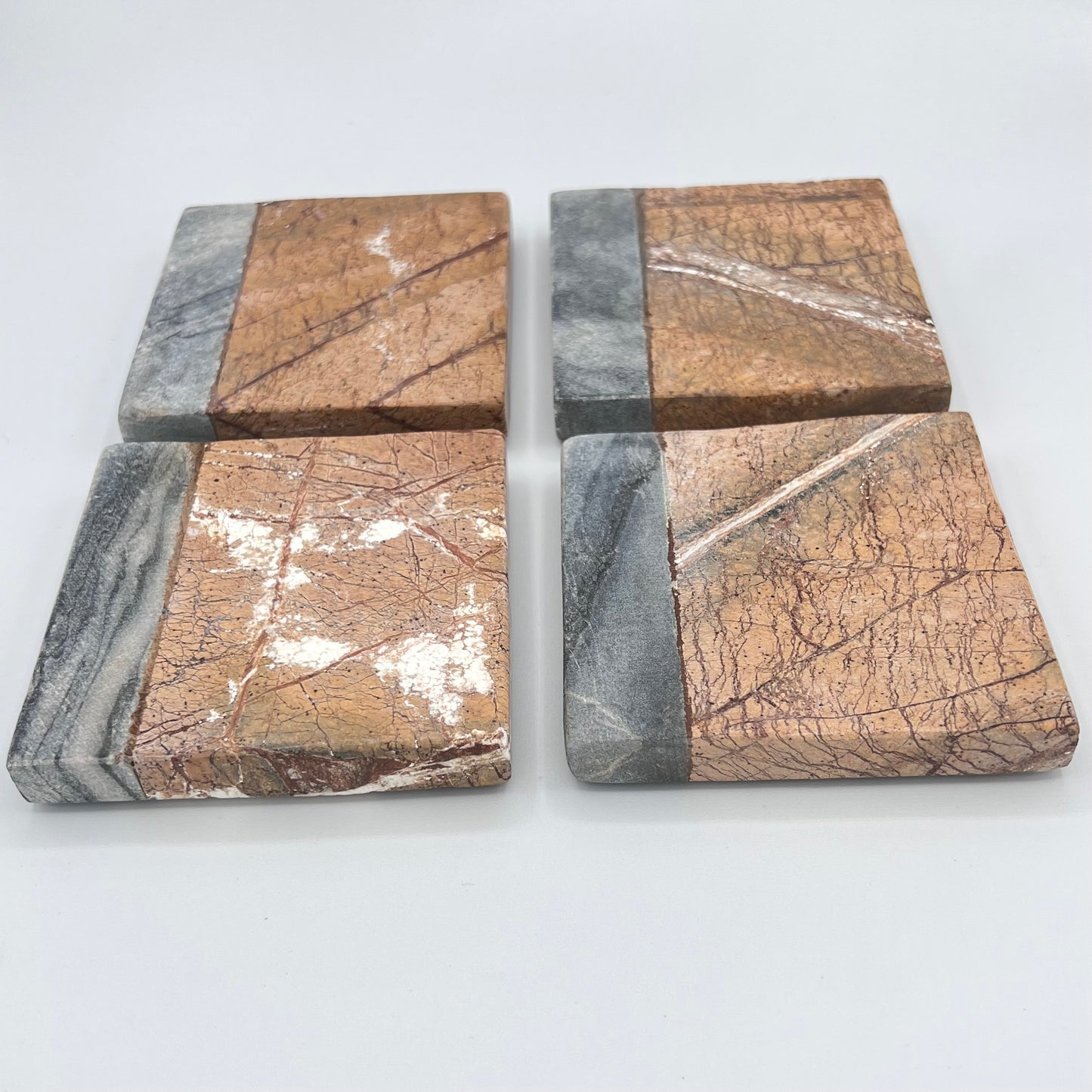 Stone/Marble Coaster Set With Personalized Text Engraved